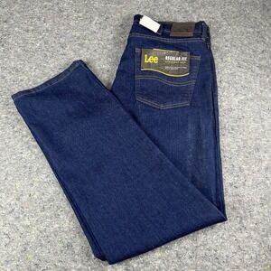 Lee Men's Jeans 34x32 Black Regular Fit New With Tags New